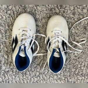 Kids White Soccer Cleats